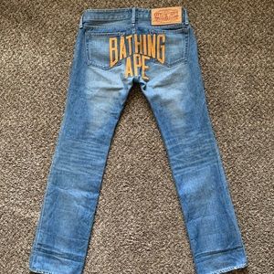 bathing ape jeans